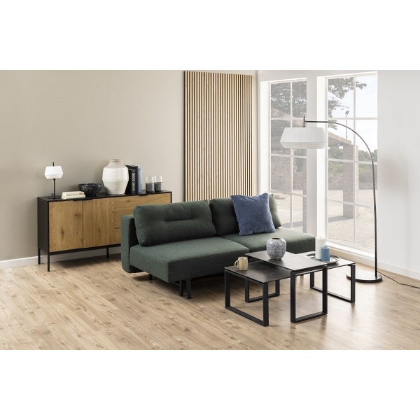 Zestaw 2 stolików kawowych Katrine czarny - ACTONA